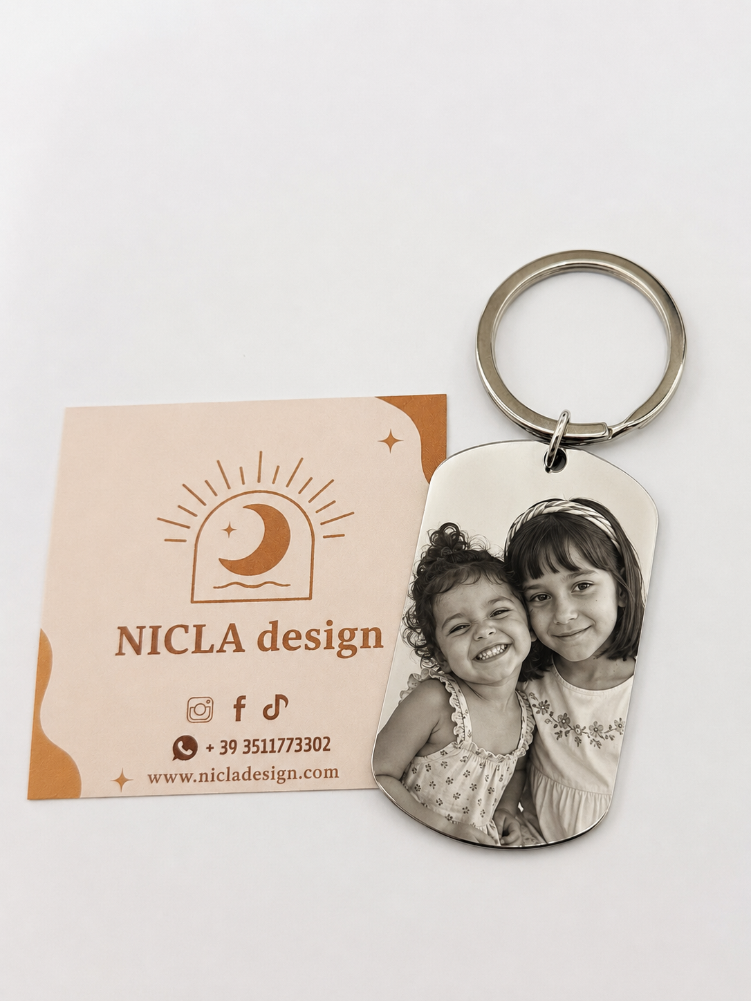 Portachiavi - Foto incisa